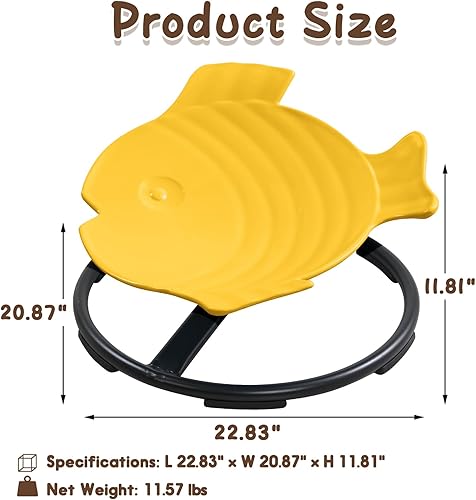 Miniatura 3 de Silla giratoria sensorial para niños con autismo y TDAH, silla giratoria para uso en interiores y exteriores, juguetes para sentarse y girar, sillas