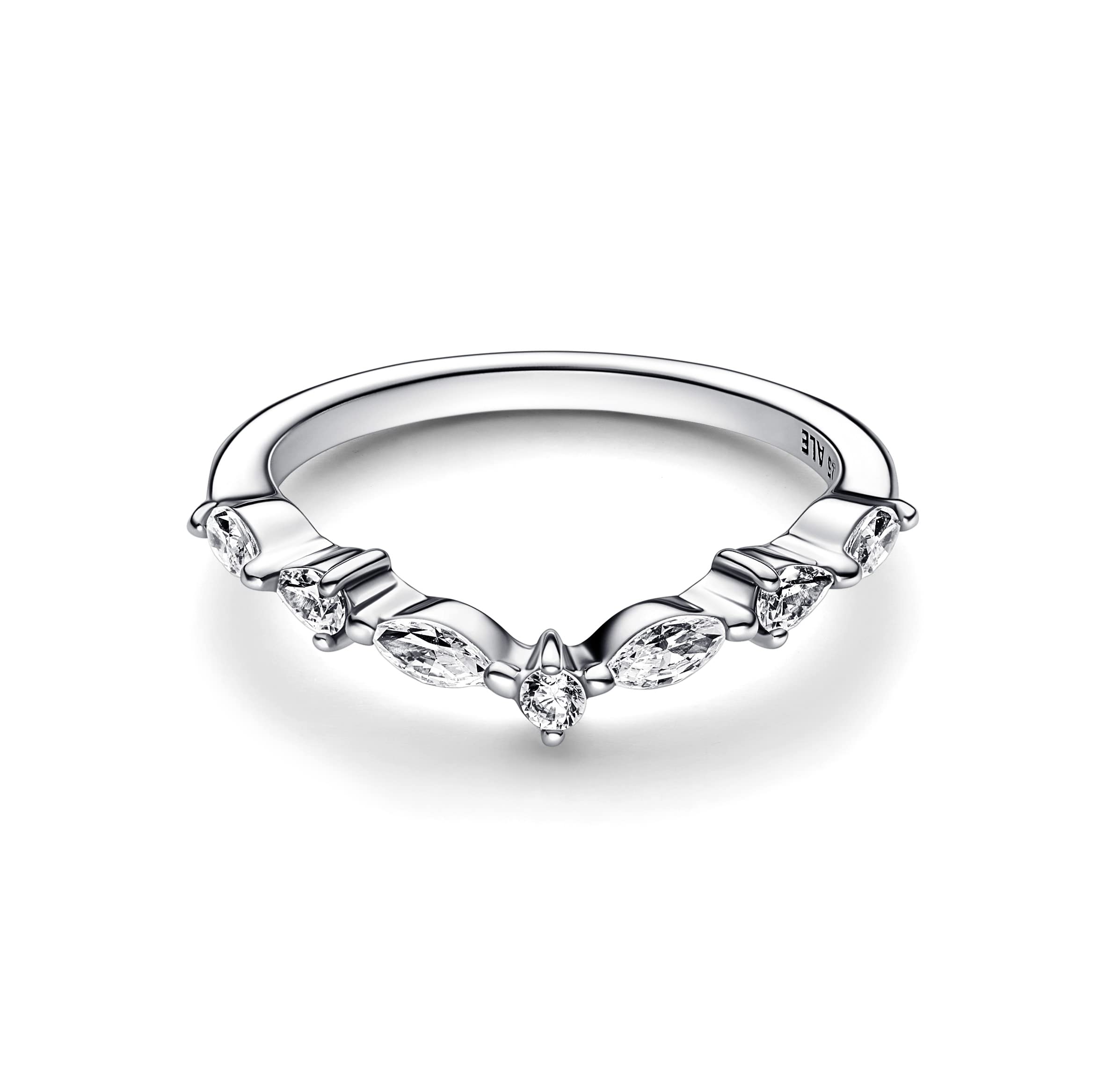 Pandora Timeless Ring Wunsch, abwechselnd funkelnd, Sterlingsilber, mit klarem Cubic Zirkonia