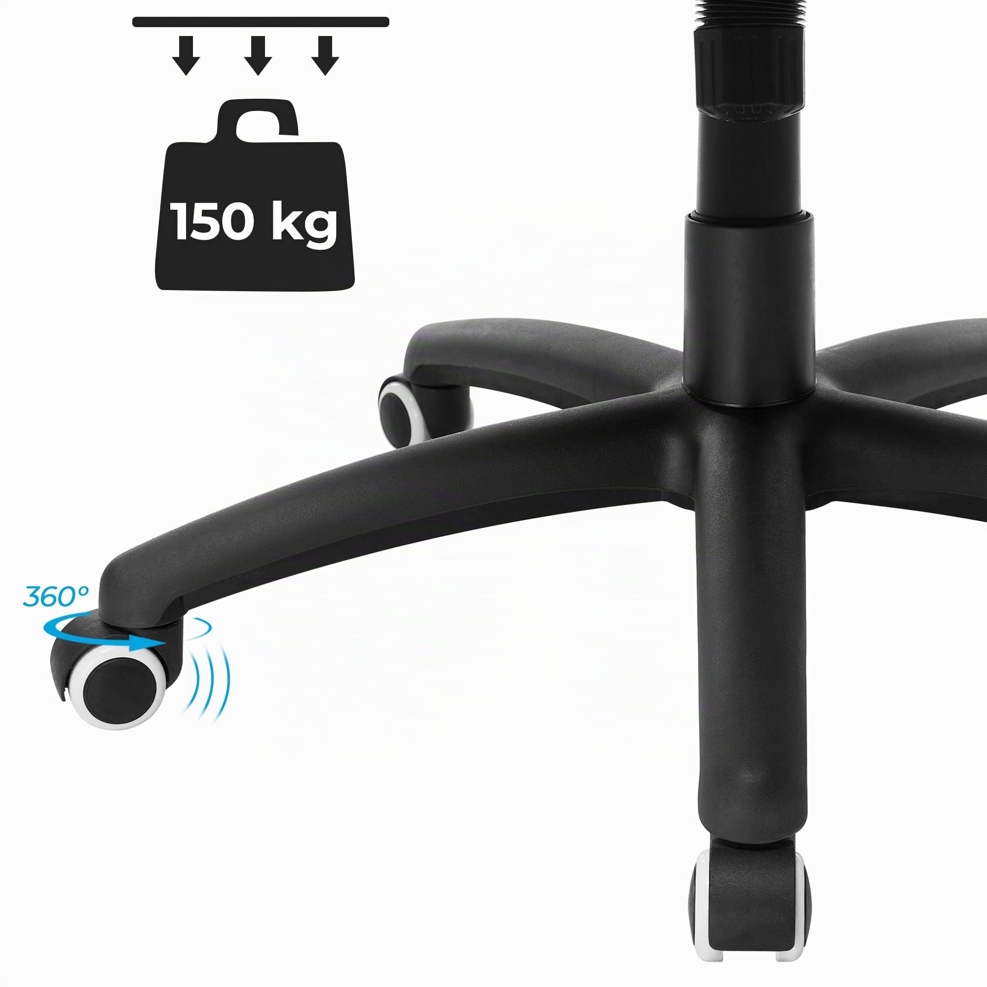 SONGMICS Fauteuil de Bureau, Chaise Gaming, Siège Ergonomique, pivotant, Hauteur réglable, mécanisme basculent, Noir et Gris OBG56BG
