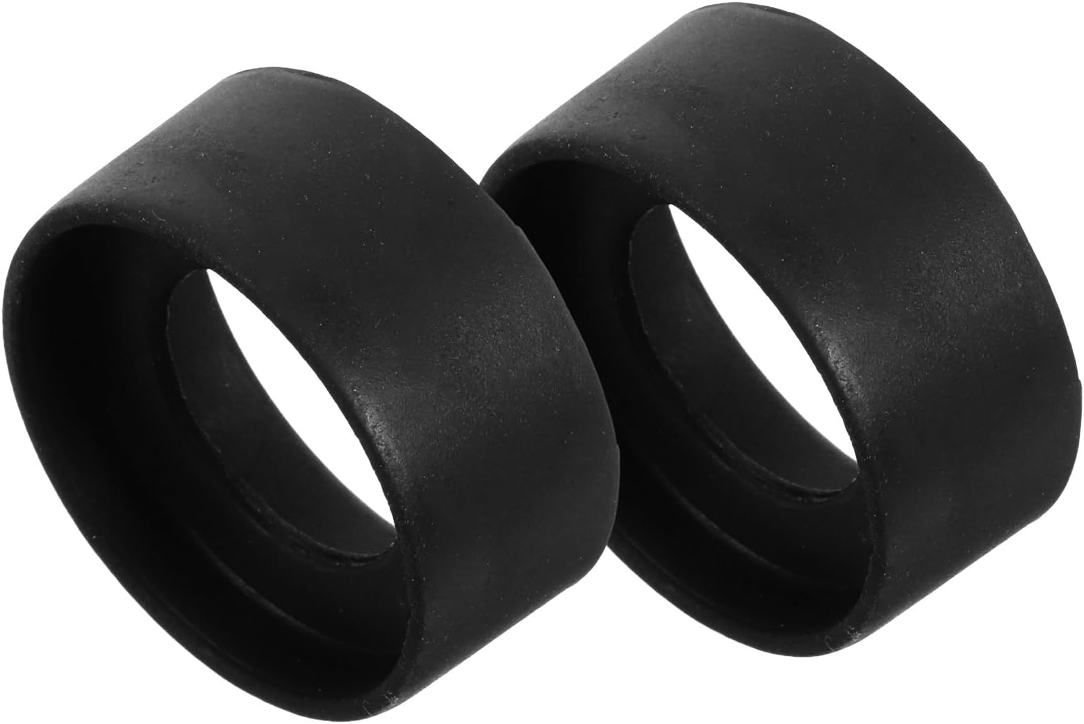 2pcs Rubber Eyepiece Cups Microscope Eyepiece Protective Covers Flat Angle Foldable Eye Shields Replacement Guards for Classroom Science Supplies