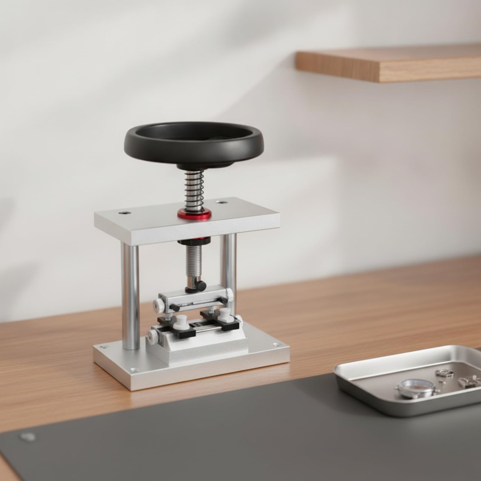 Apricassa con Volano Professionale Apricasse da Banco Regolabile Attrezzo per Orologiai, Collezionisti, Laboratorio