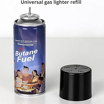 Premium Refined Butane Fuel Refill, Ultra-Pure Gas for Jet Flame Lighters, Culinary Torches & Soldering Tools, 4-Pack x 1.9oz (100ml) with Universal Nozzle Adapters