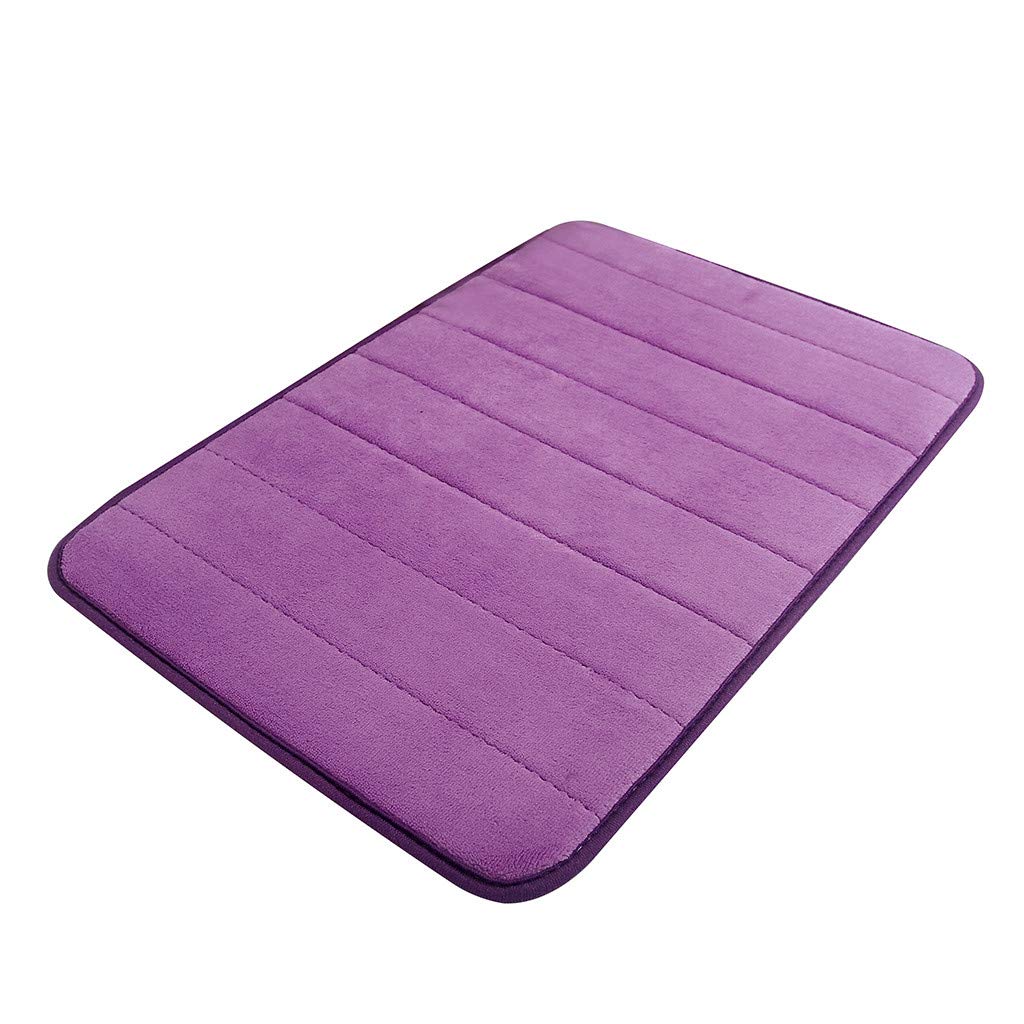Generic Memory Foam Bath Mat Rug Ultra Soft and Non-Slip Bathroom Rugs Comfortable Super Water Absorption Machine Wash