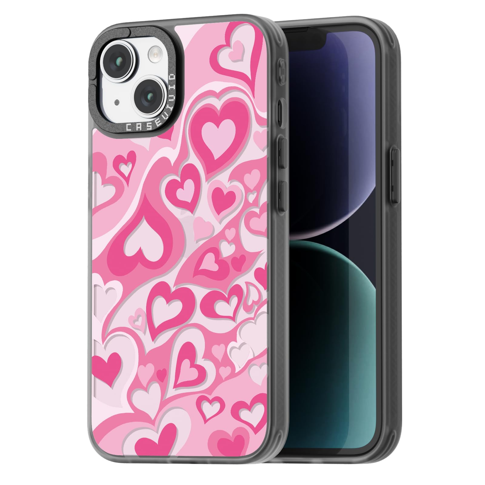 Coque iPhone 15 cœur d'amour, le cadeau girly idéal pour fille - 8