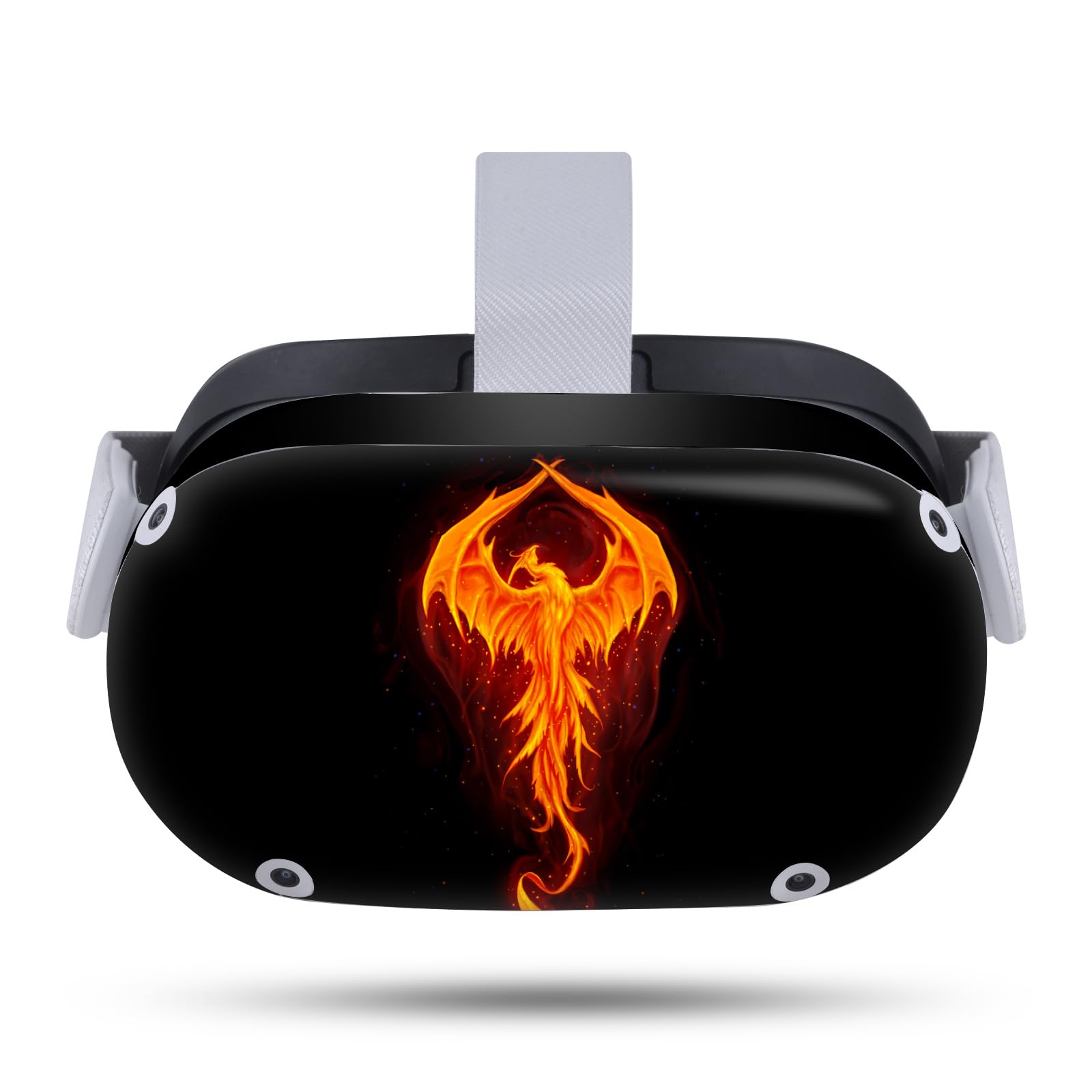 Head Case Designs Officially Licensed Christos Karapanos Dragon Phoenix Art Mix Vinyl Sticker Skin Decal Cover Compatible with Meta Quest 2