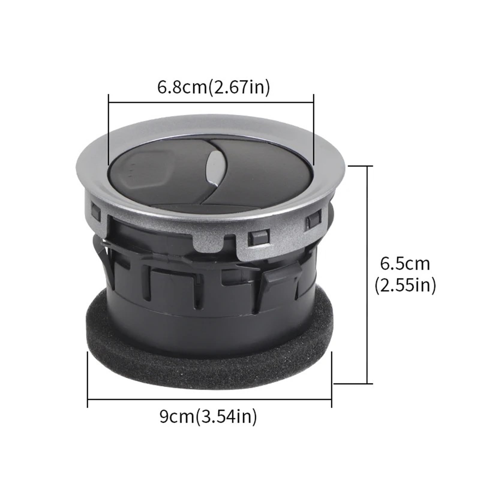 Cruscotto Aria Condizionata Bocchette Uscita Per Ford Fiesta 2006 2007 2008-2016 Connect 2009-2013 1697430 8A6HAQ18B09 Griglia Ventilazione Dell'aria Condizionata Diffusore Uscita Aria(1Pieces Black)