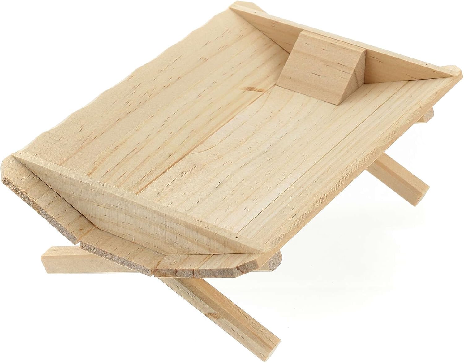 Manger for Baby Jesus in Straw Wood 20 cm