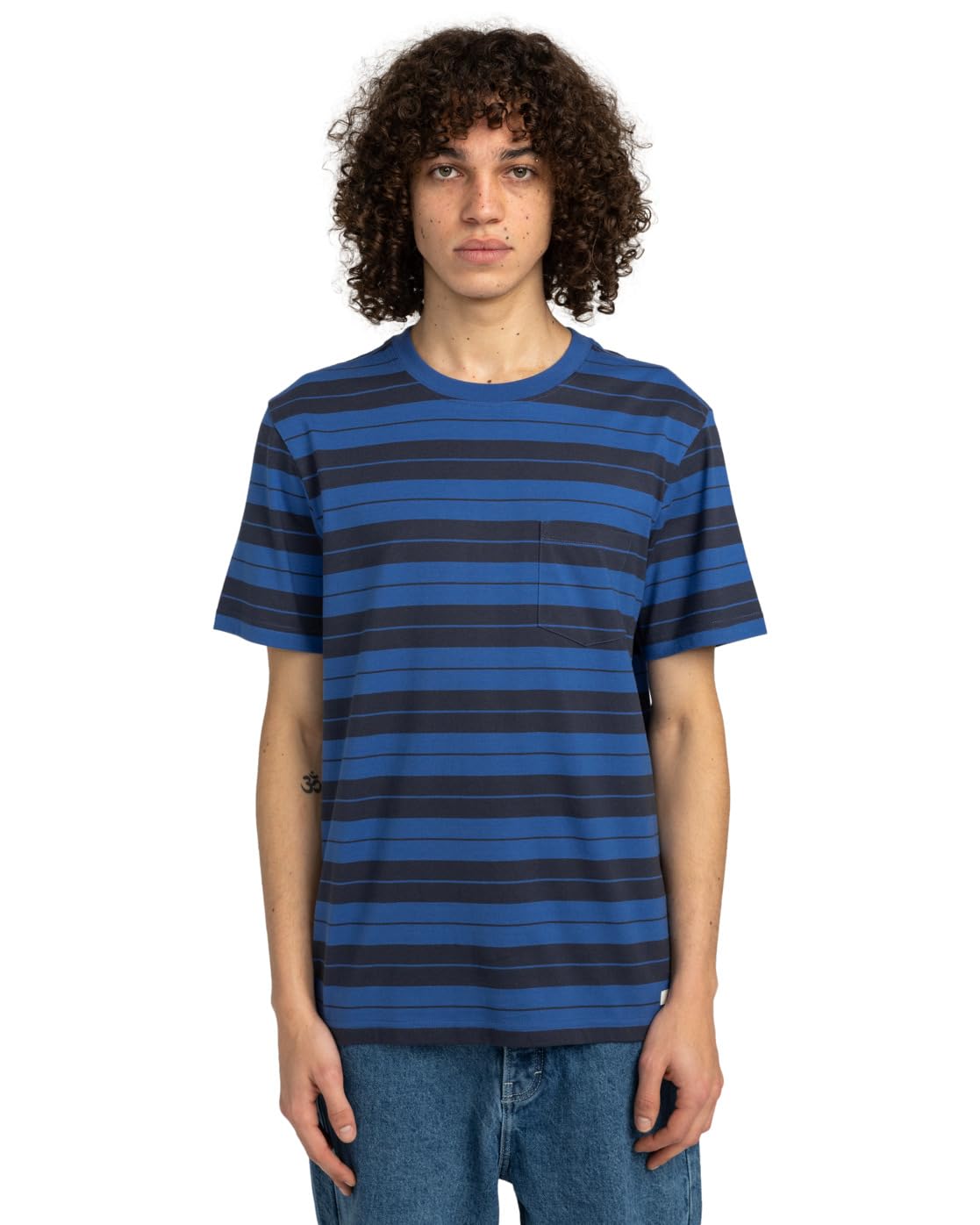Element Icon - Short Sleeves Pocket T-Shirt - Men - Blue.