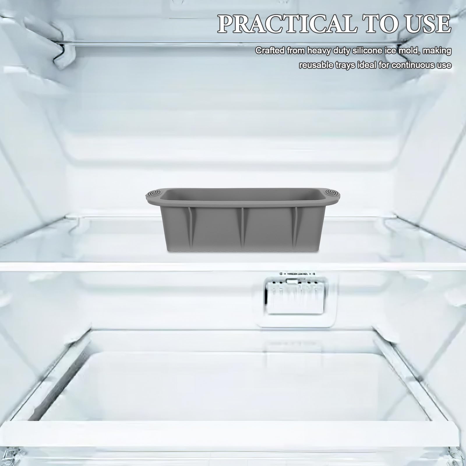 Molde de Hielo para Baño Frío de Silicona, 5 Piezas Apilables | Desmolde Fácil, Antiadherente, Apto para Lavavajillas, Uso en Camping y Congelador