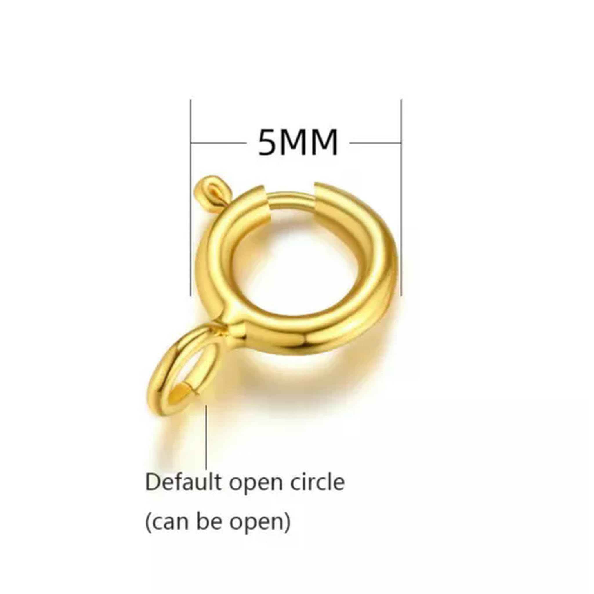 Fermoir à ressort en or jaune 18 carats, 1 pièce, réparation de Bracelets et colliers à faire soi-même