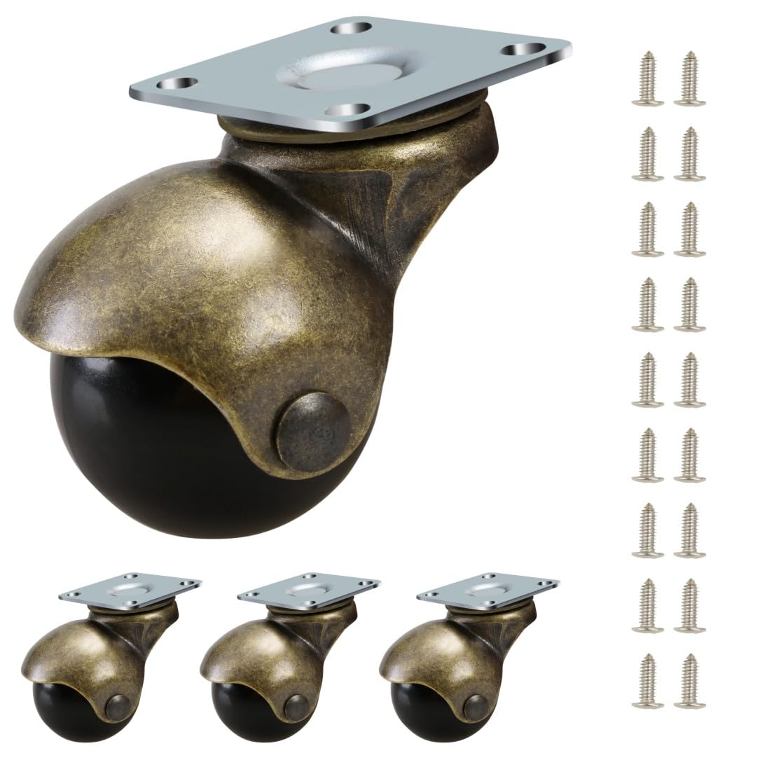 JGJC 2" Vintage Plate Ball Casters