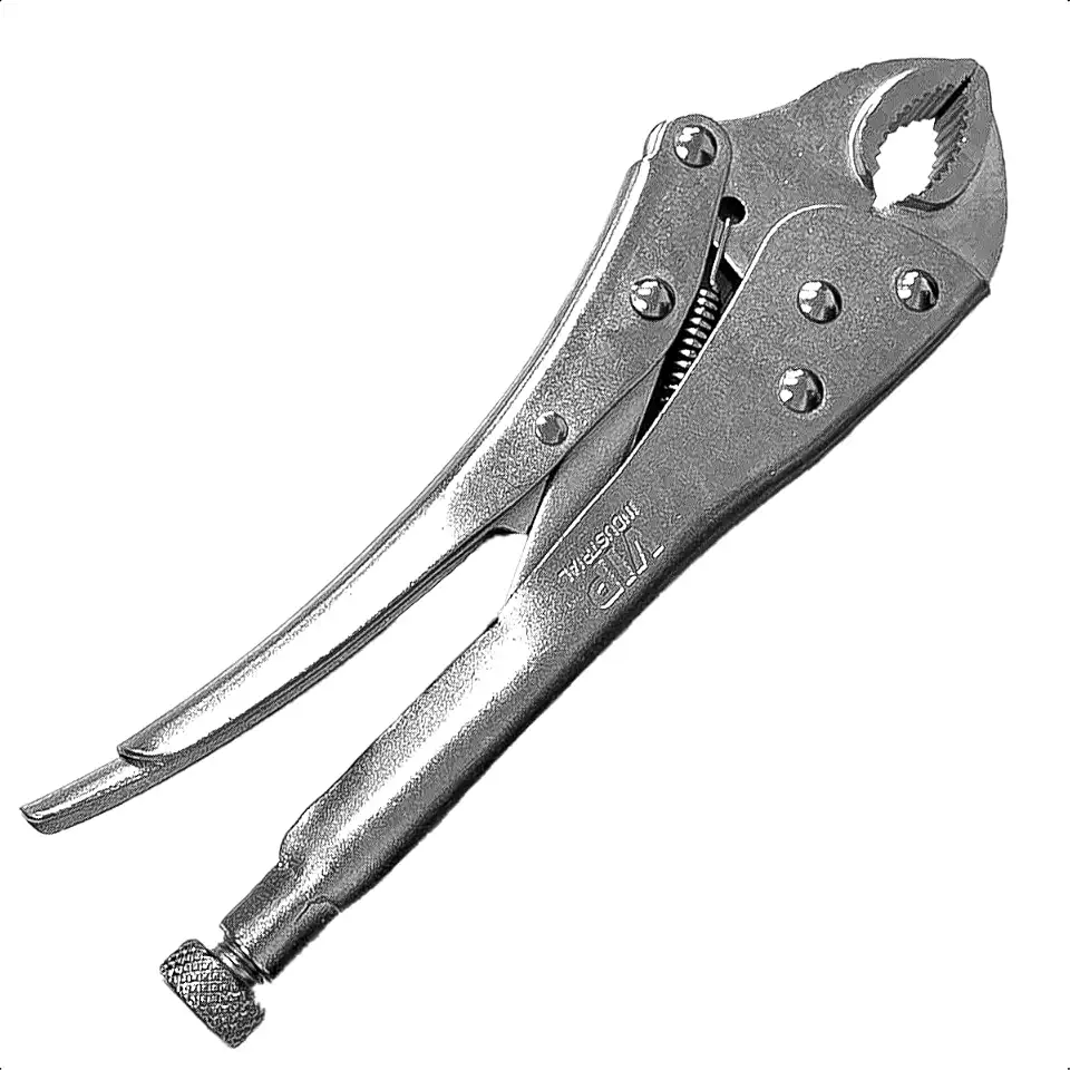 Alicate de Pressão 10 Polegadas Mordente Curvo Wise Grip Aço Reforçado Alta Fixação e Torque Profissional para Mecânica Solda Manutenção