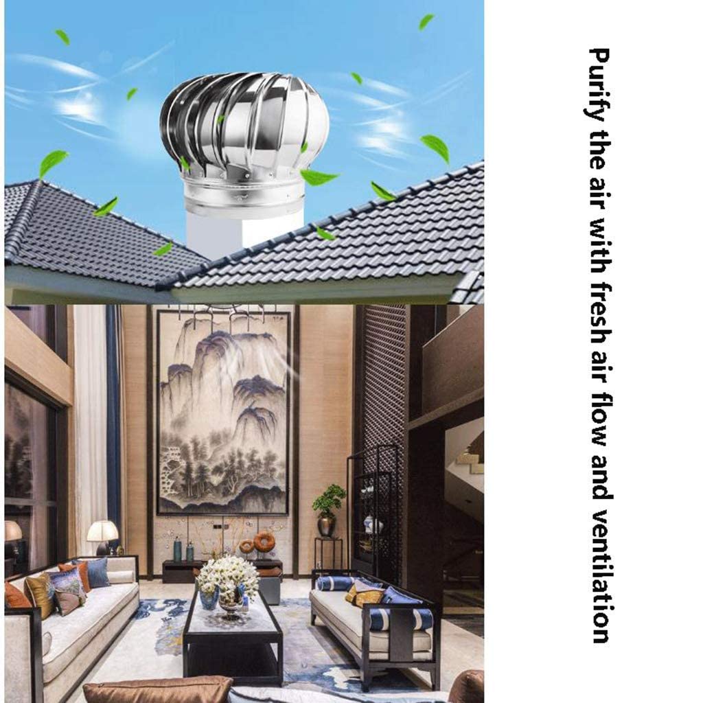 Acero Inoxidable 304 sombrerete de chimeneantilluviajustable Spinner para Roofs & Farms 500MM (300MM) Ventilat & Flujo de Aire Solut para óptimo Rendimiento