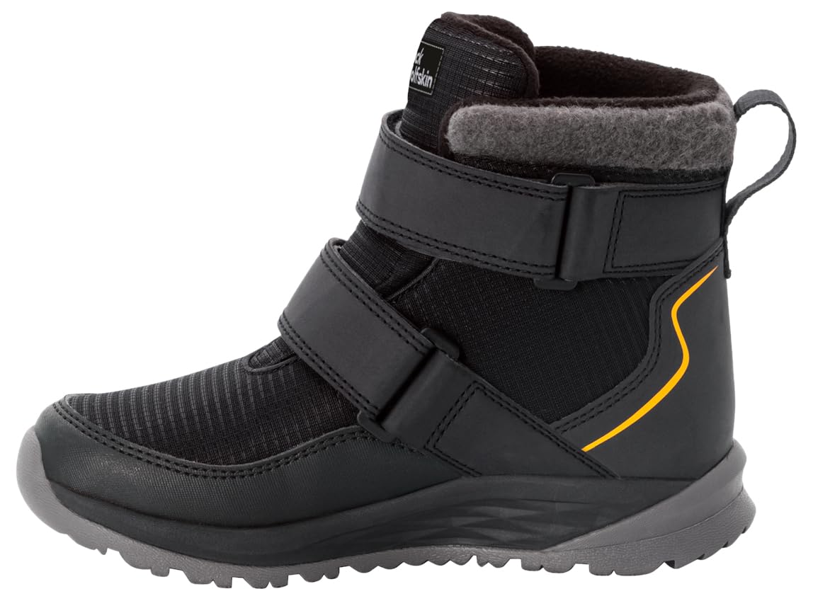 Jack Wolfskin Dzieci uniseks POLAR BEAR TEXAPORE MID VC K buty śnieżne, phantom/burly Żółty XT, 37 EU