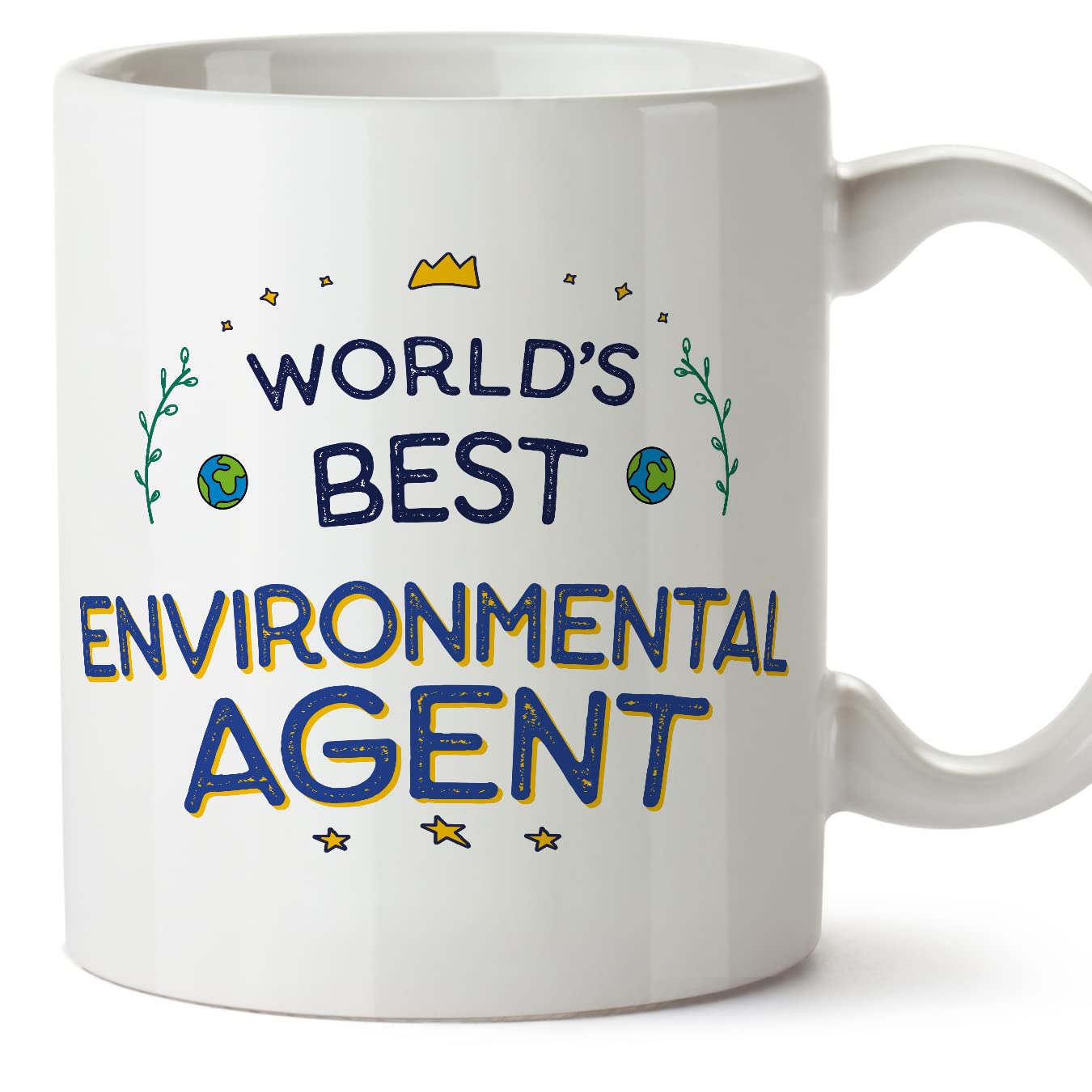 MUGFFINS Environmental Agent Mug - in English - World's Best - Funny Gift for Colleagues - Ceramic 11oz Mug โ image 1
