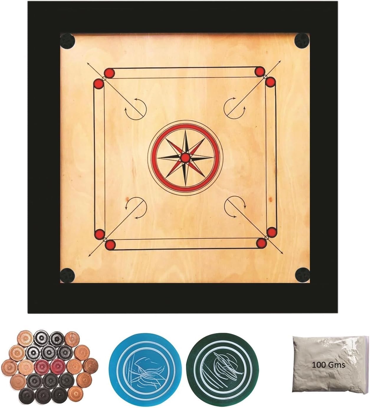 Amazon | PosterPapaa Professional Carrom Board Big Size | 8