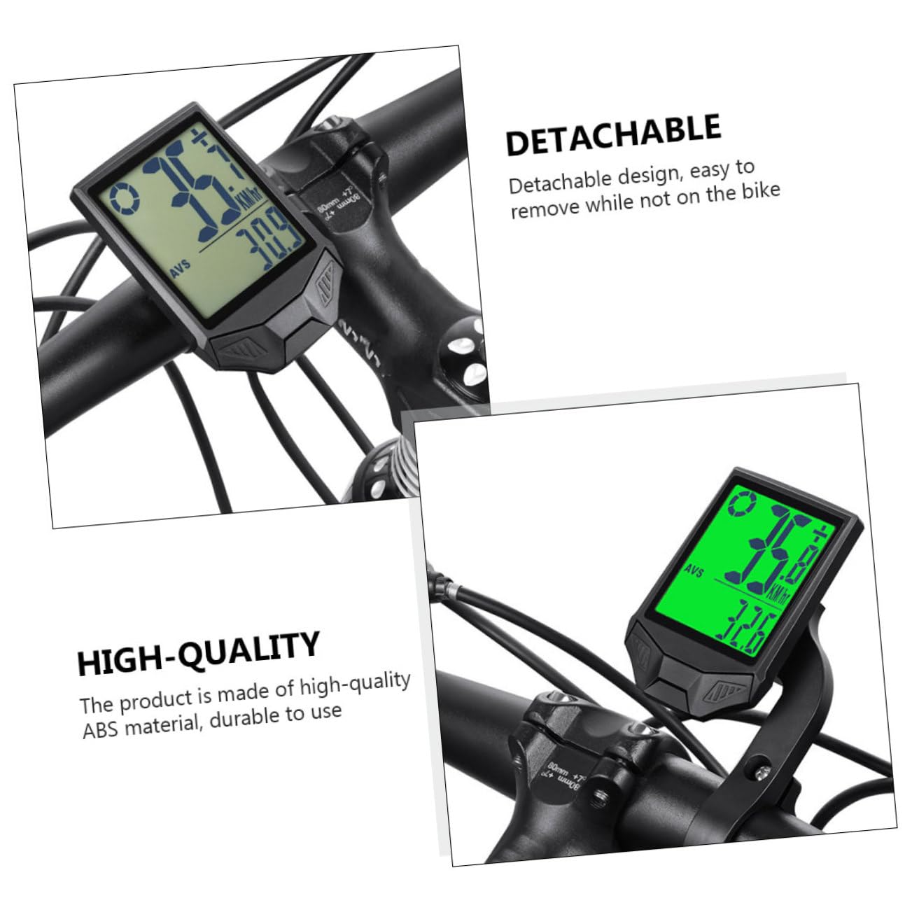 Velocímetro de Bicicleta Inalámbrico Pantalla LCD y Negro