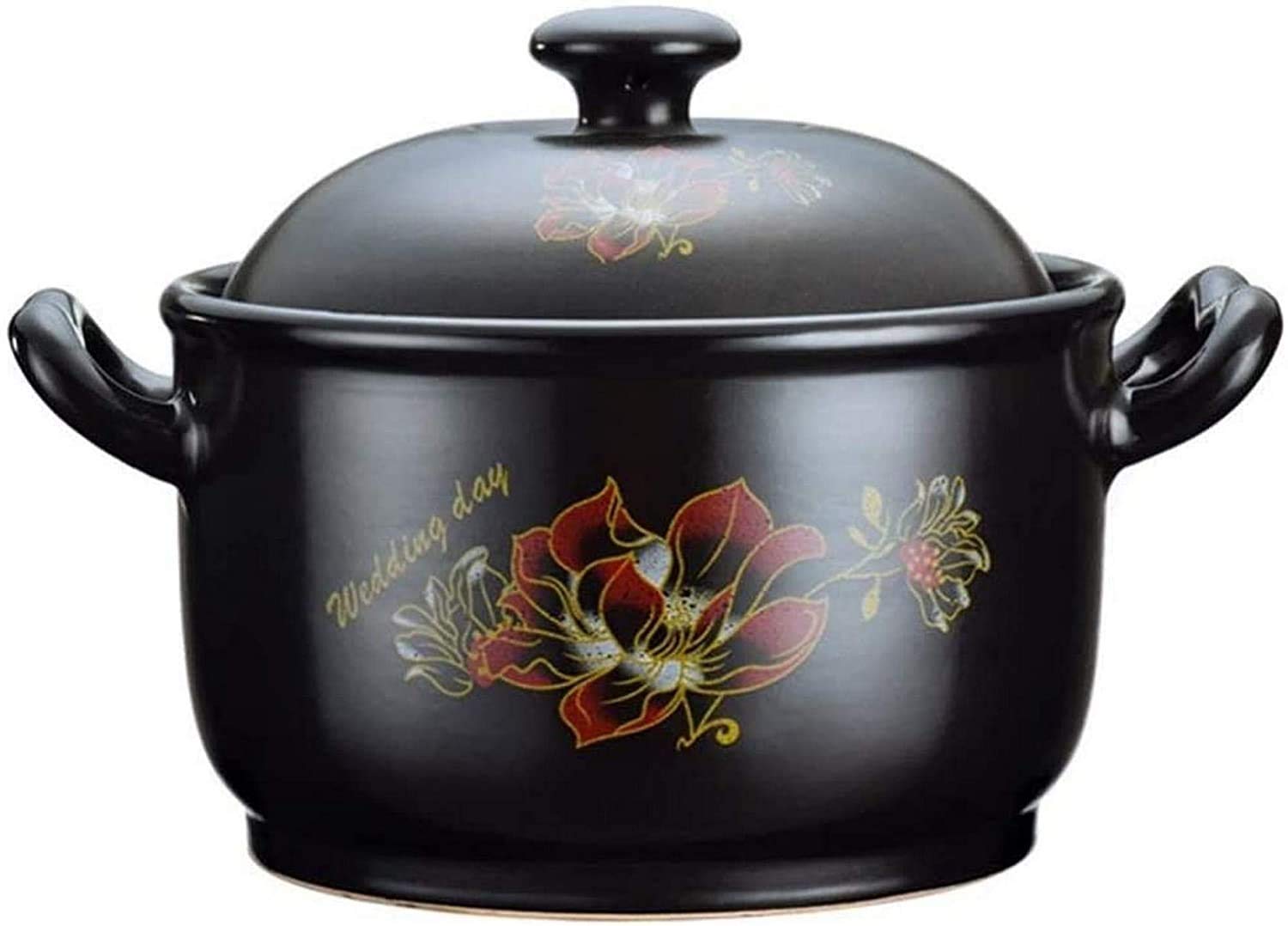 Cocotte en céramique multi-usage avec couvercle en terre cuite 4,2L