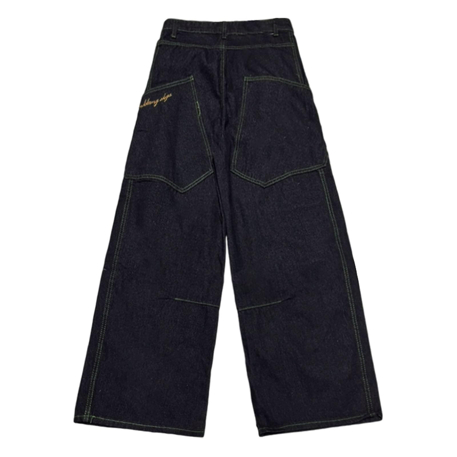 Pantalones de Trabajo Mujer, Pantalon Chandal Mujer, Pantalón Vaqueros Urbanos con Diseño Único de Pierna Acampanada Curva y Corte Holgado hasta el Suelo Joggers Pantalon