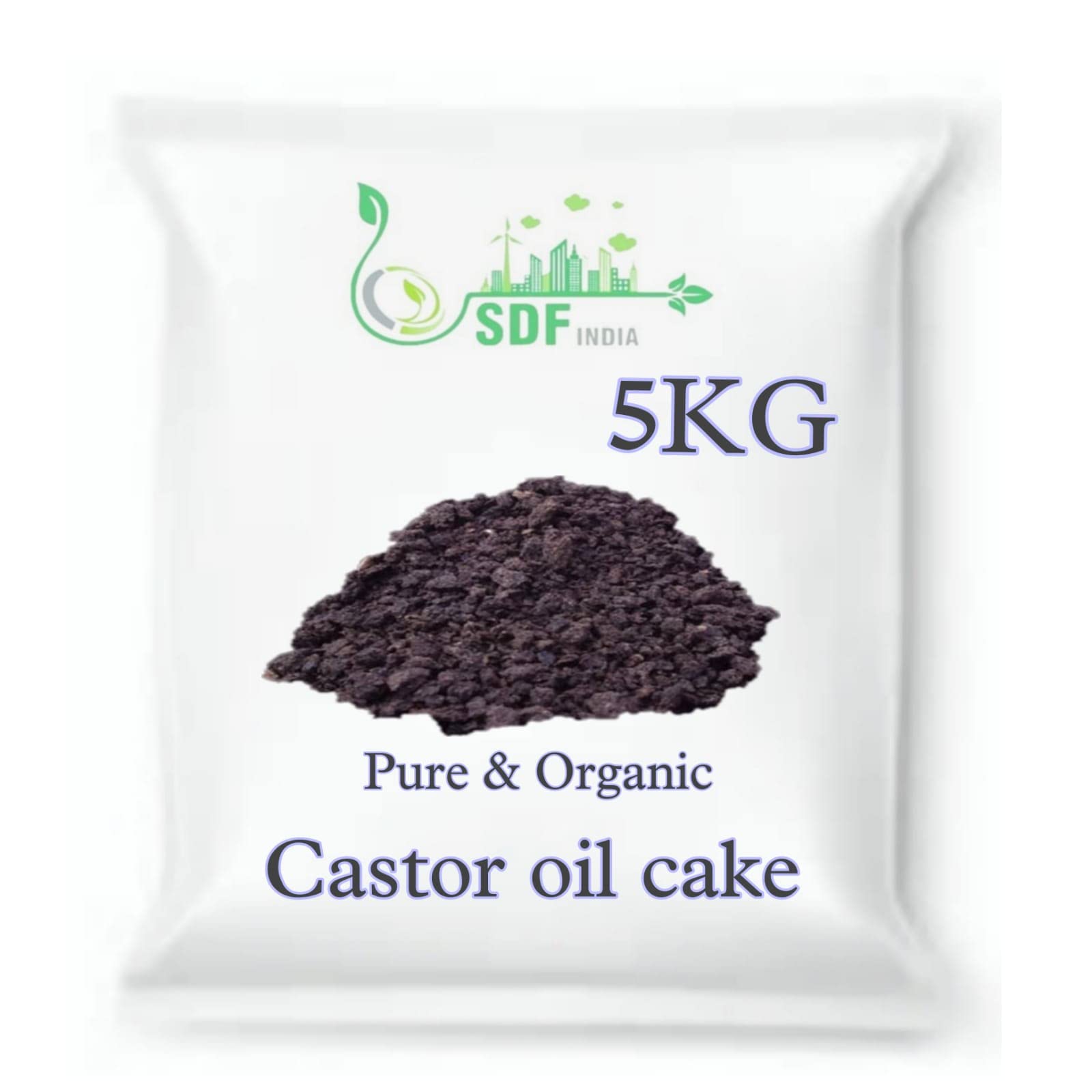 SDF India Castor Oil Seed Cake Powder | 100% Natural, Organic NPK Fertilizers | Micronutrients for Plants | Home & Terrace Gardening | Boosts Plant Growth & Pest Repellent (5Kg) (B0BQYXX65Q) Amazon Price History, Amazon Price Tracker