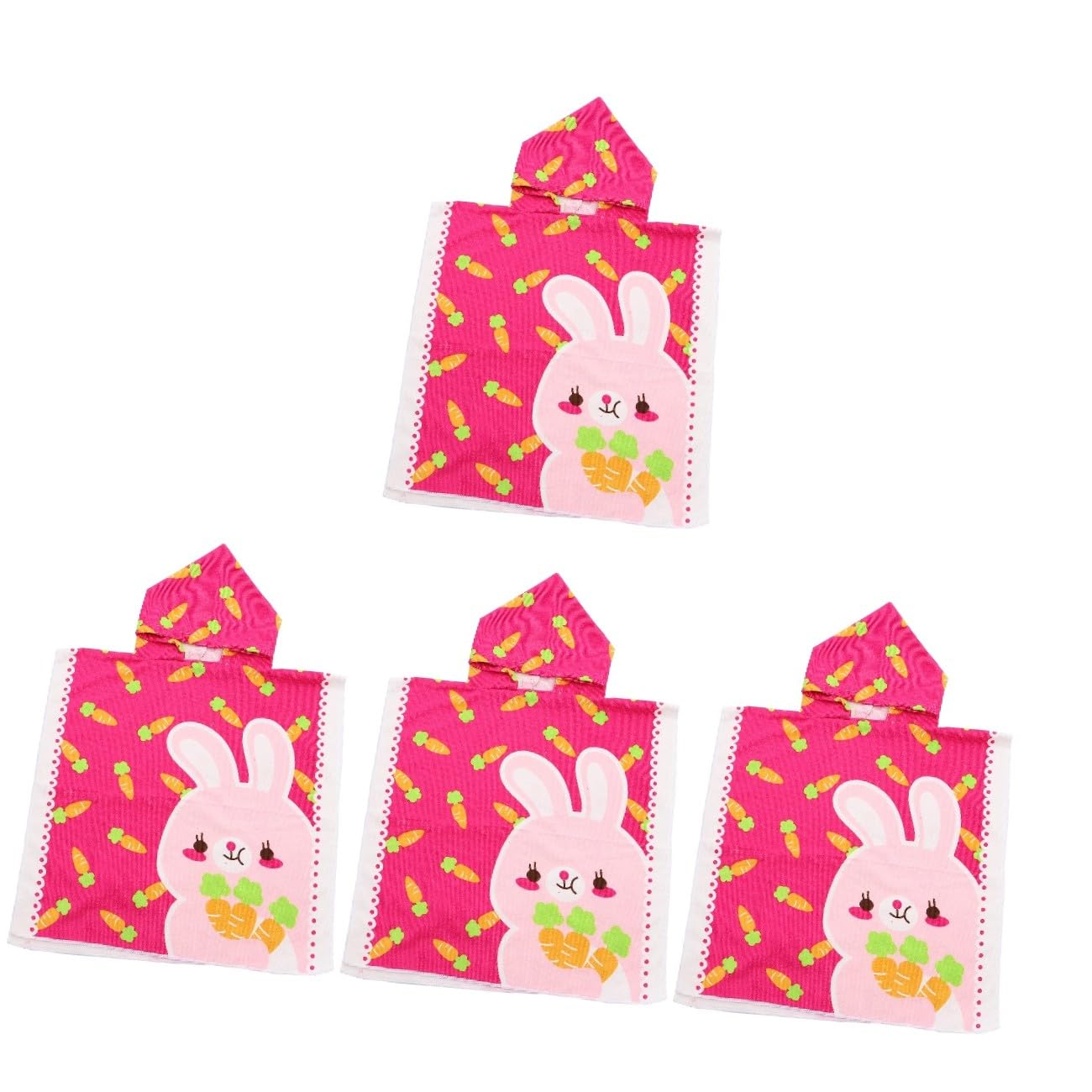PRETYZOOM 4 Piezas Capa De Albornoz Infantil Toalla De Baño para Toallas De Playa para Capa para Toalla con Capucha para Bebé Toalla De Cara Piscina Fibra Extrafina
