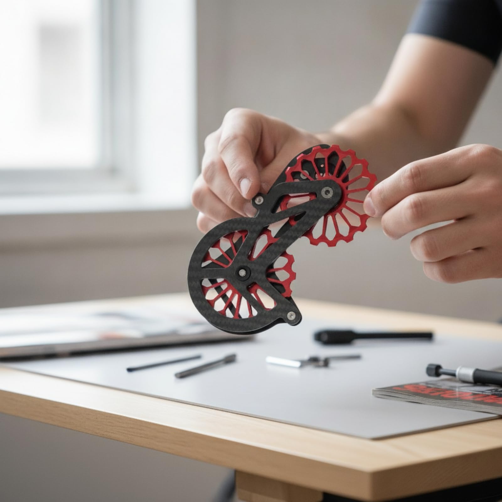 Jaula Desviador Trasero Resistente Pata Cambio Compatible Ciclismo para Entrenamiento