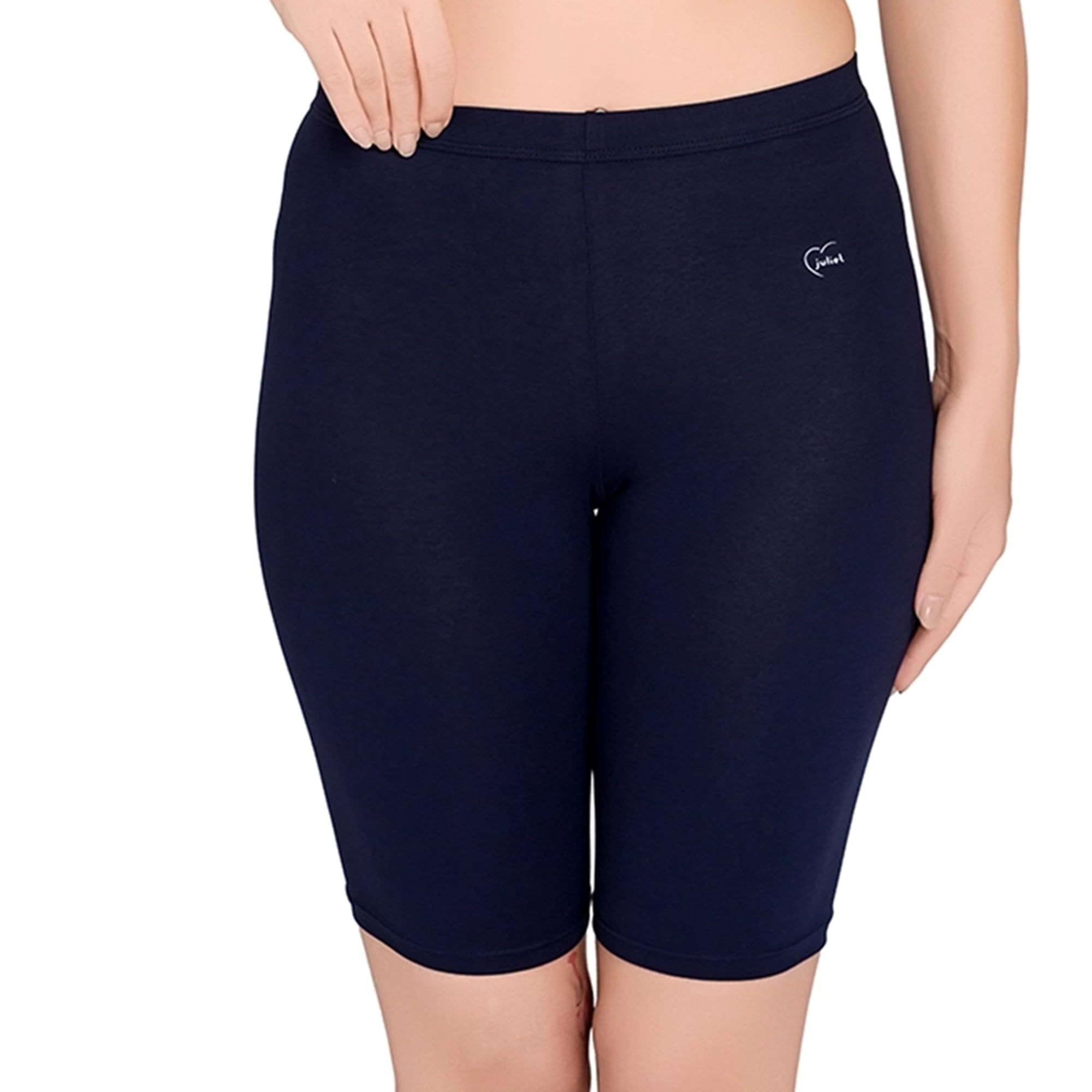 juliet Women’s Seamless Cotton Stretch Longer Length Cycling Shorts – Cloud Soft, Breathable Fabric Cycling Shorts-picture-31