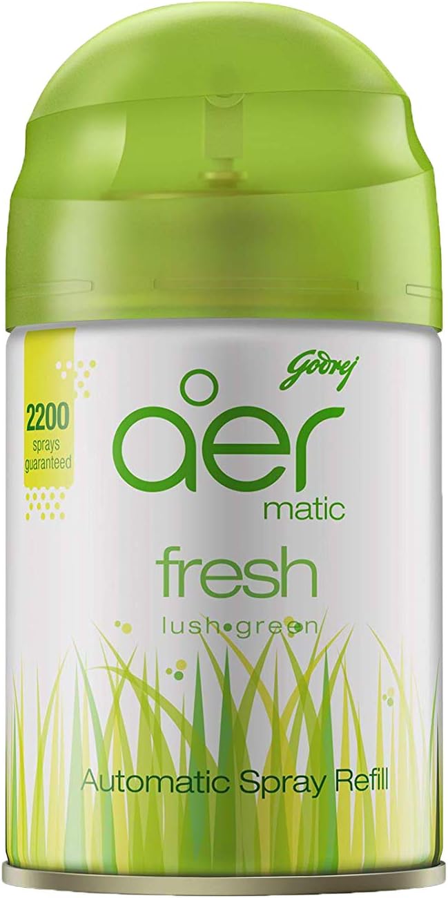 Matic, Automatic Air Freshener Refill Pack - Fresh Lush Green (225 ml), Fghkarpox012