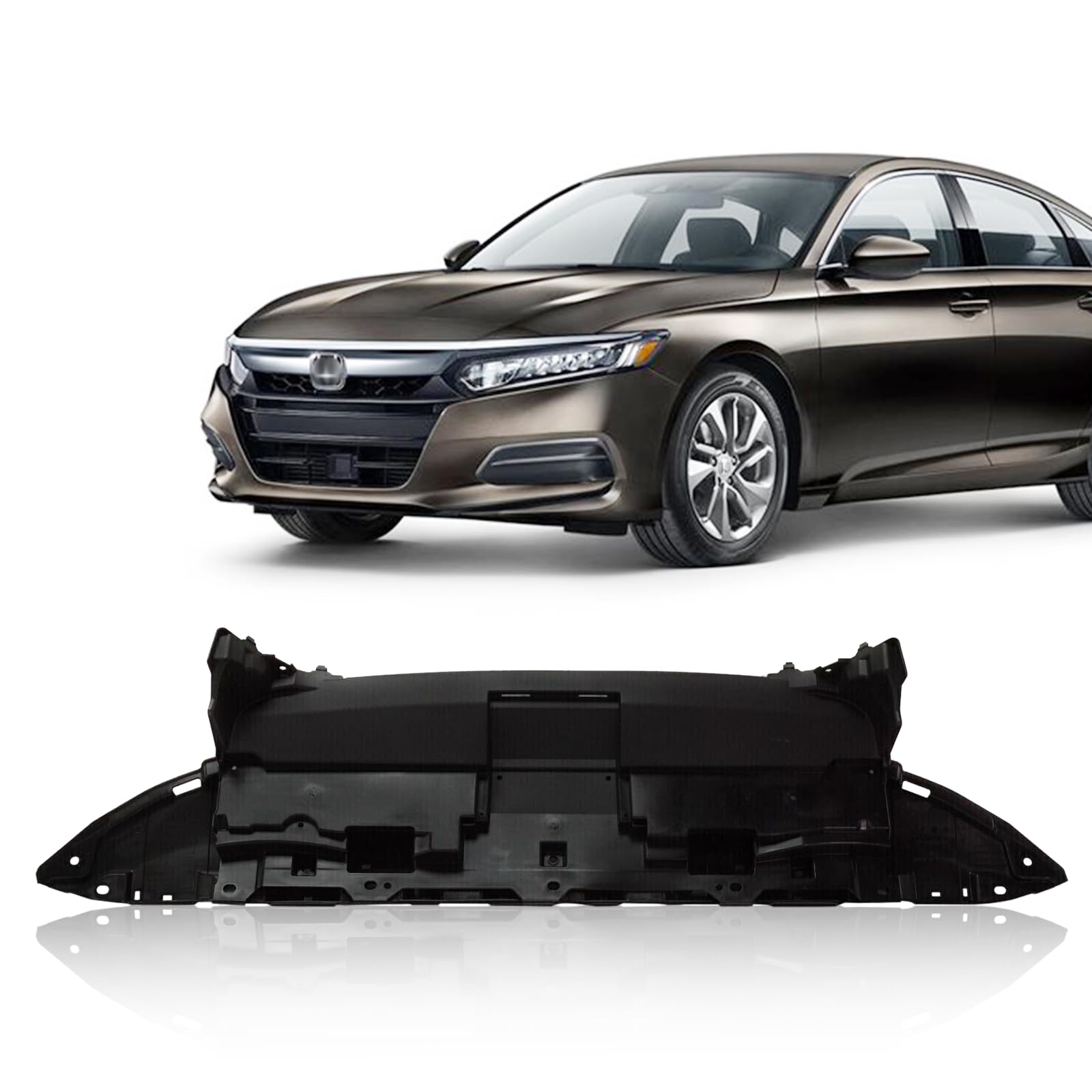CarPartsDepot Engine Splash Shield Front Cover Compatible with 2018-2020 Honda Accord HO1228159,71310TVAA50