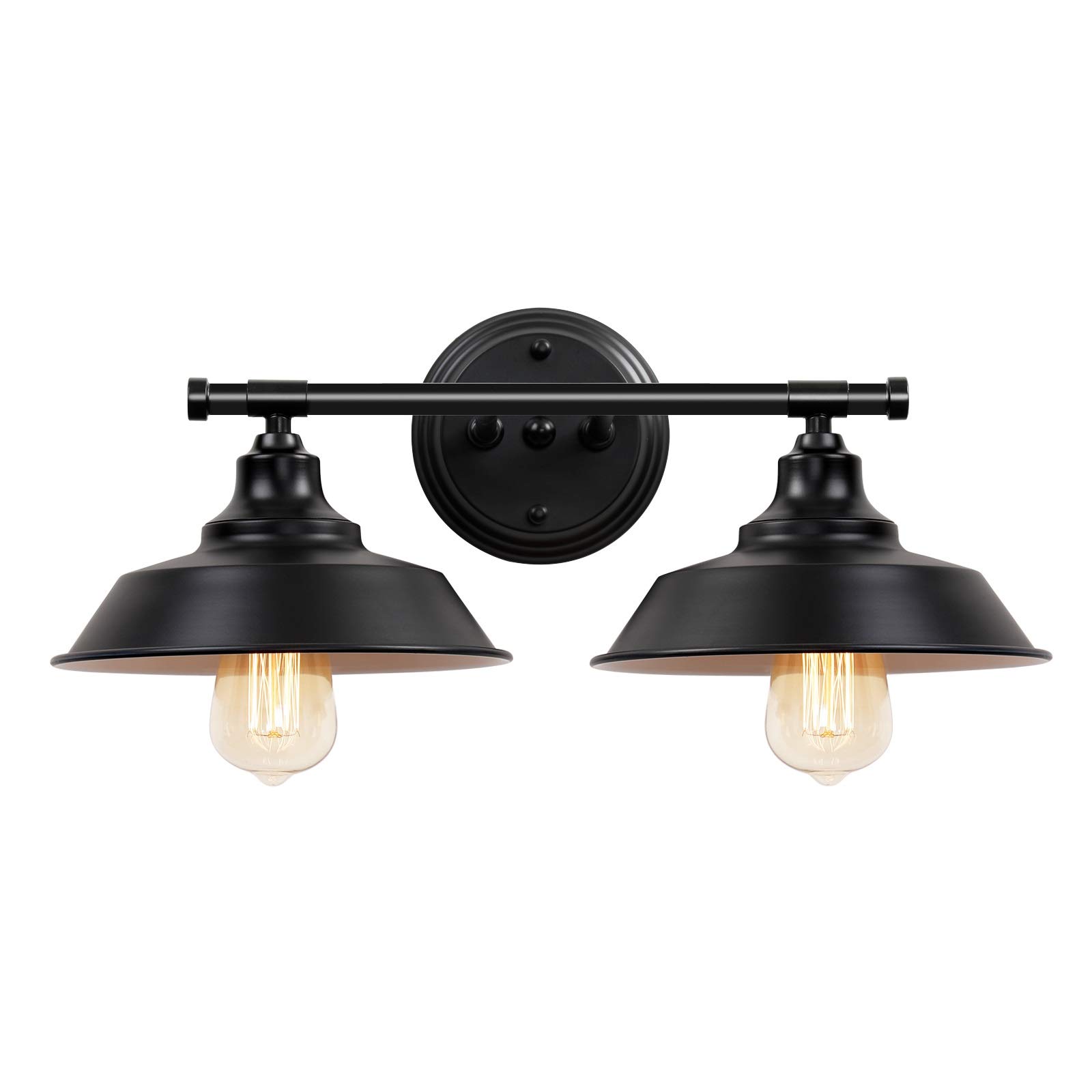 Buy Farmhouse Bathroom Vanity Light Fixtures Black, Metal Bathroom