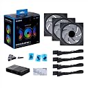 Lian Li UNI Fan SL Infinity 120 RGB Case Fan Triple Pack - Black - G99.12SLIN3B.in gallery image
