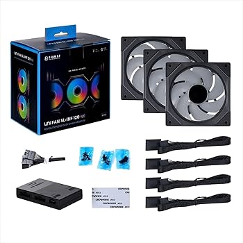 Lian Li UNI FAN SL-INF 120 などセット Amazon.com: Lian-Li UNI FAN SL-Infinity 120mm ARGB Case Fan