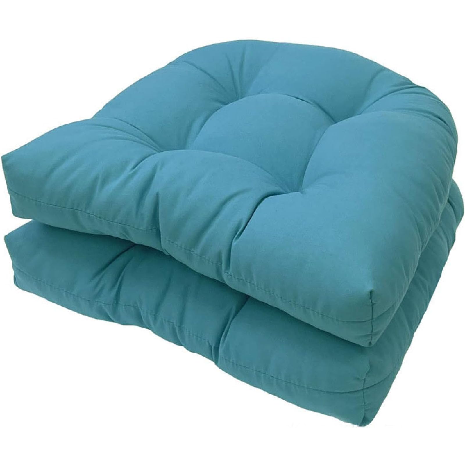 Coussin de chaise d'extérieur en U lot de 2 imperméable pour terrasse 48x48 cm