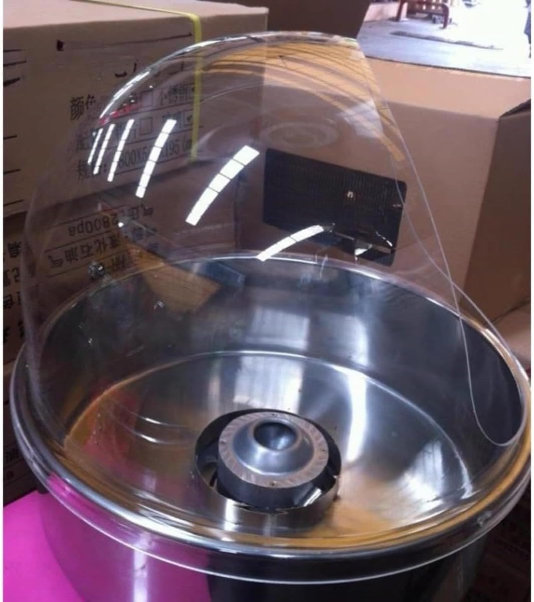 【Zixui】機械保護用のコットンキャンディーマシンカバー ドーム型カバー付き 業務用の綿菓子製造機 わたあめ製造機 綿菓子機