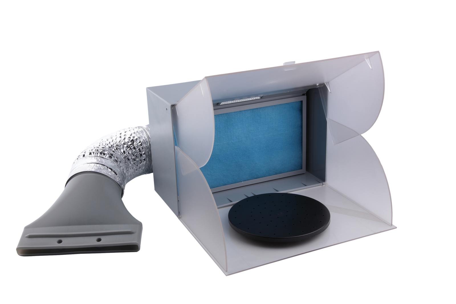 BD-512 Mini Cabina di verniciatura Cabina di aspirazione 3m³/min, Illuminazione a LED e Tubo di Scarico