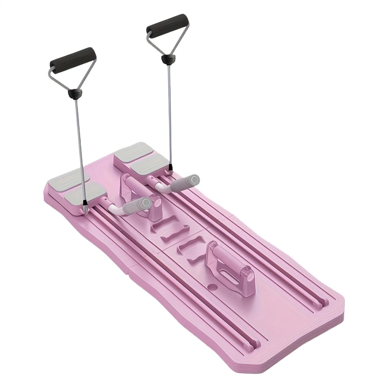 Pilates Reformer, attrezzo per allenamento addominali pieghevole, kit per pilates a casa, attrezzatura per esercizi in palestra per uomini e donne, tavola multifunzionale per fitness