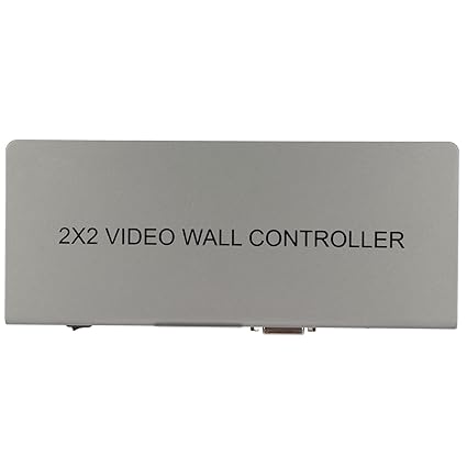 EXCLUZO HD Multimedia Interface Video Splicer, Video Wall Controller Edge Mask Function 2x2 for Projectors (EU Plug)