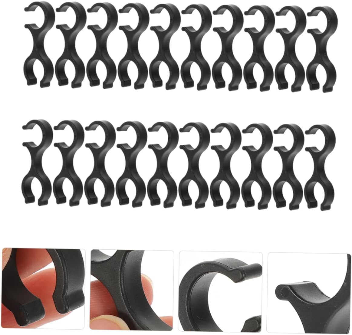 BESPORTBLE Walking Cane Clips Hiking Pole Attachments Trekking Pole Clips Hiking Stick Carrying Hooks