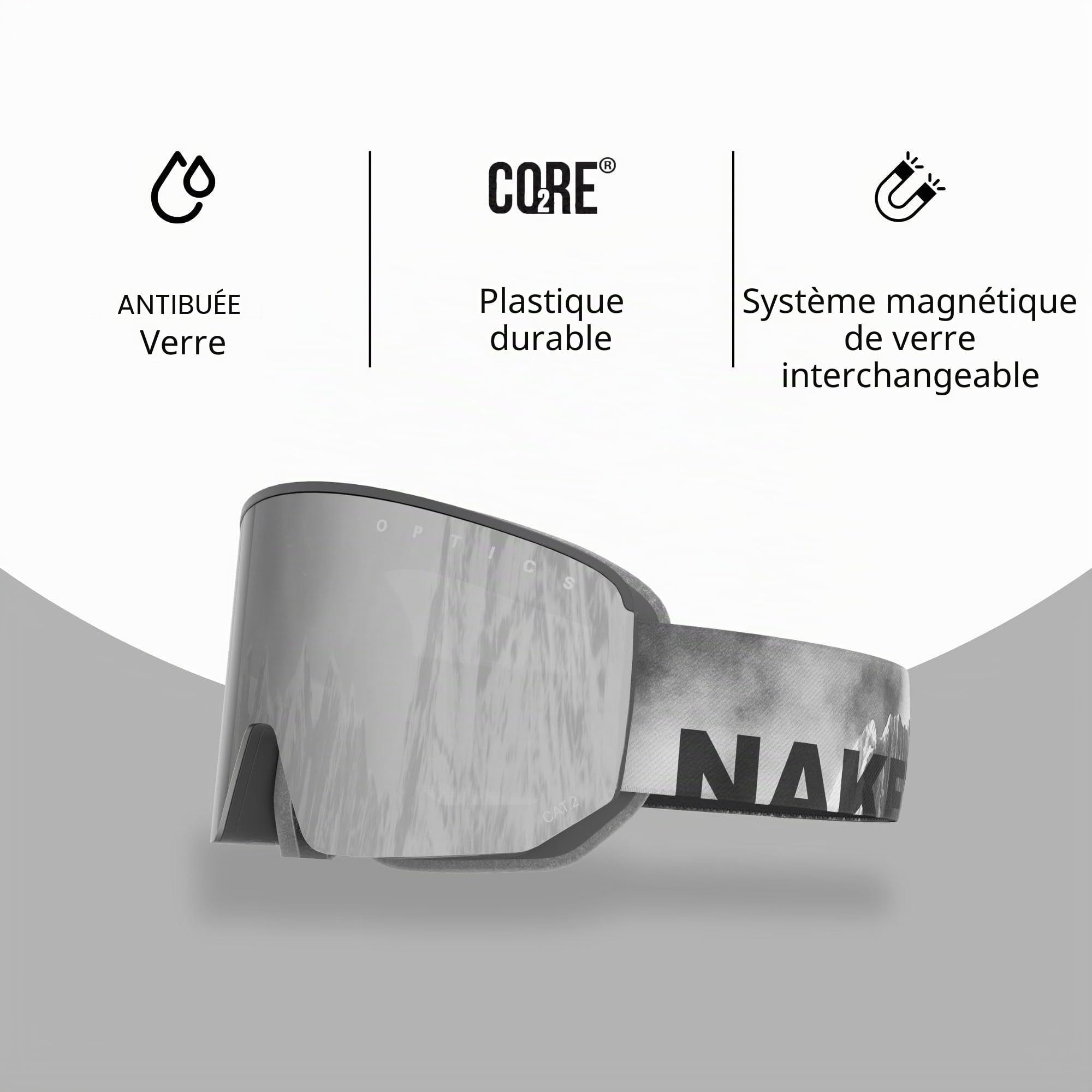 NAKED Optics The NOVA Masque de Ski