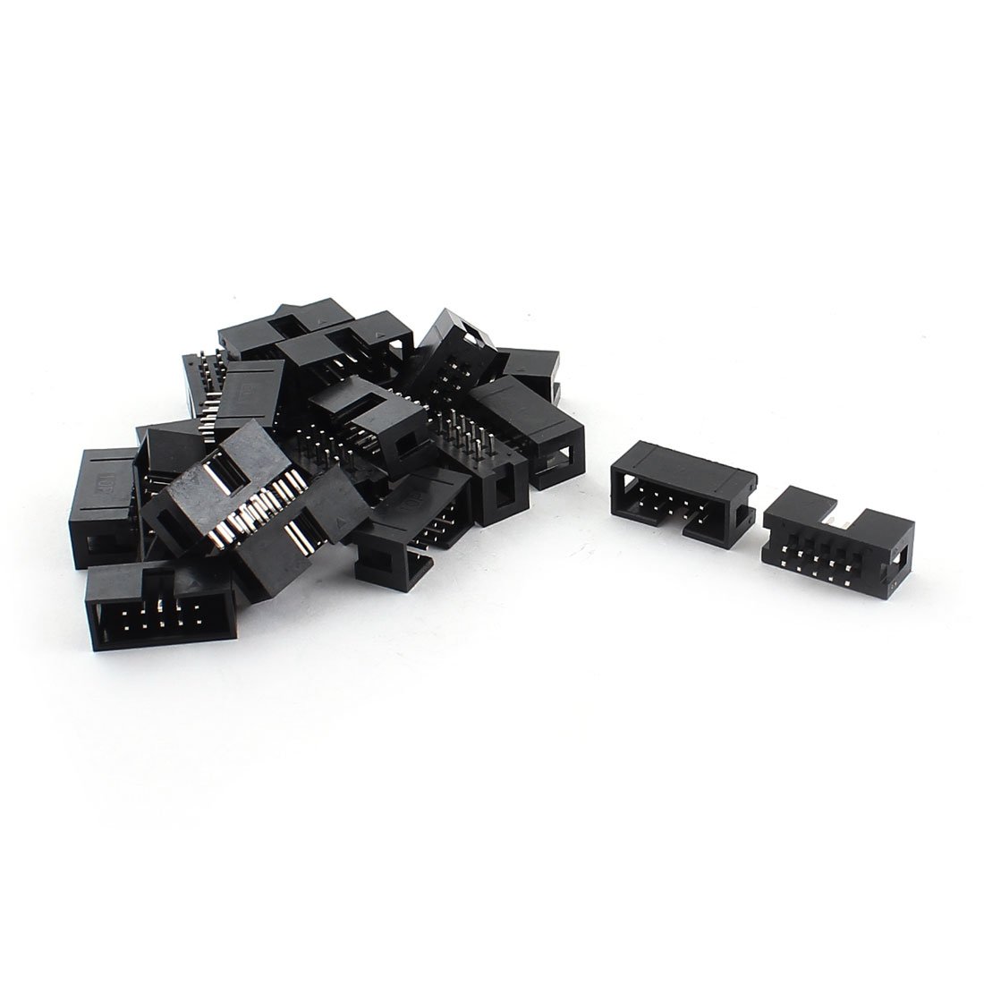 Conector JTAG macho de paso 2,54mm con 10 pines alineados para conexión estable de cable 3