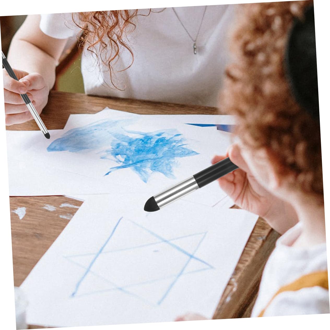 HAPINARY Portable Sketch Erase Pen Set 2pcs Sketch Sponge Wiper for Artists and Beginners