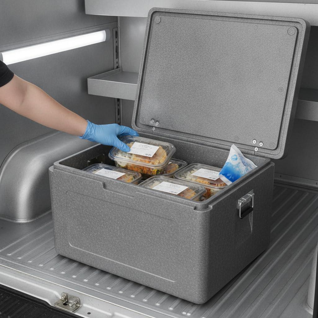 Contenitore Isotermico per Cibi Freddi, Box Isotermico Riutilizzabile, per professionisti