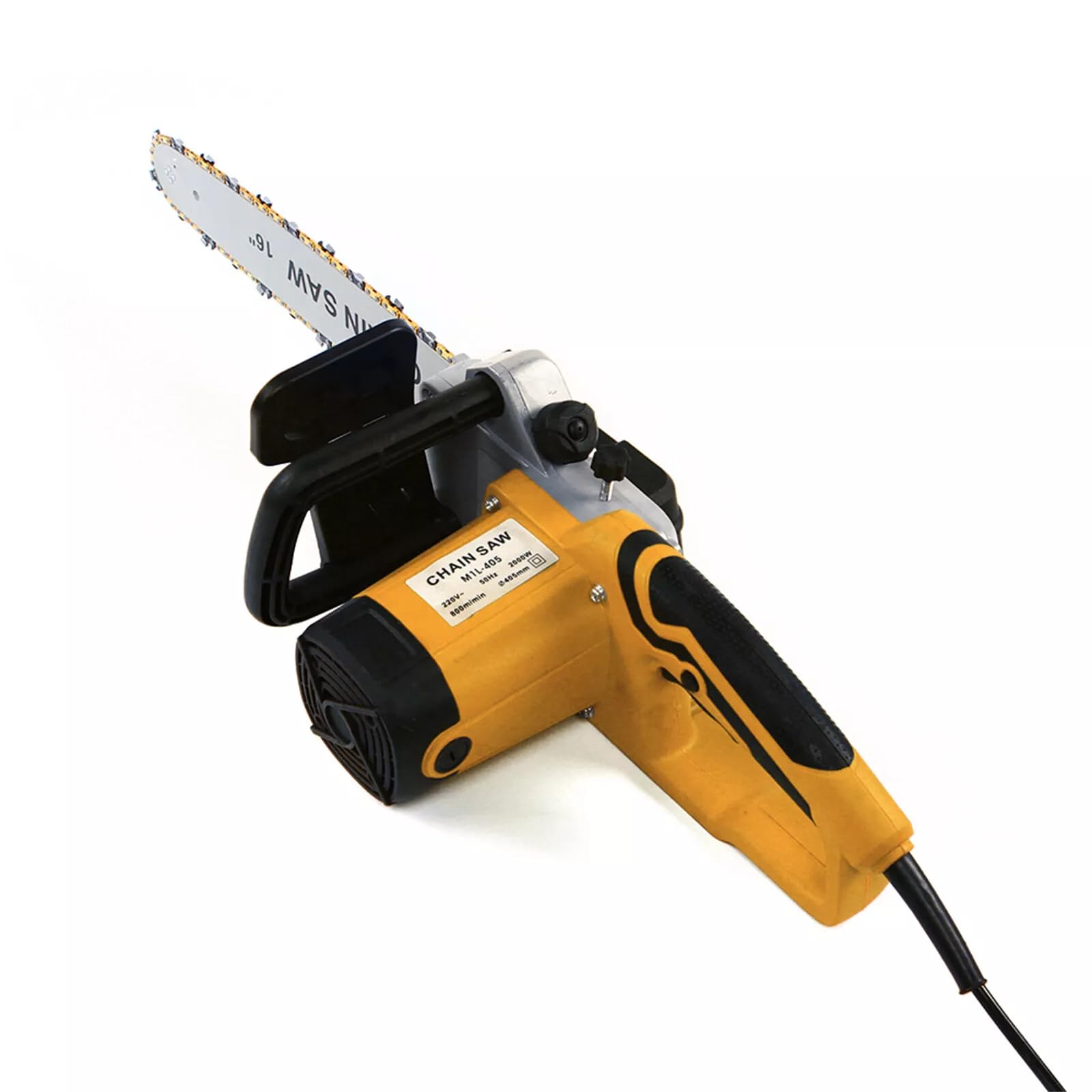 Elektryczna piła łańcuchowa 16 cali, 2000 W, 800 obr./min, do ogrodu, piła do drewna, elektryczna piła łańcuchowa do cięcia dużych pni 30 cm