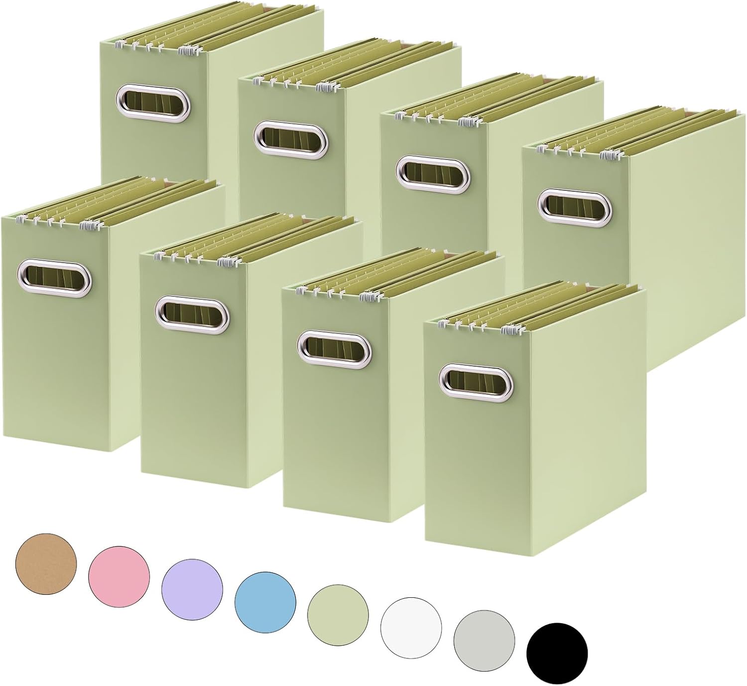 Oterri File Organizer, Small Storage Box, Cardboard File