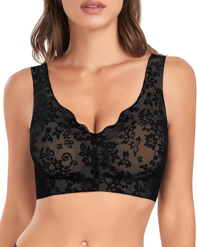 Women Full Coverage Front Clouser Non-Wired Maternity Breastfeeding Nursing Bra-image-42