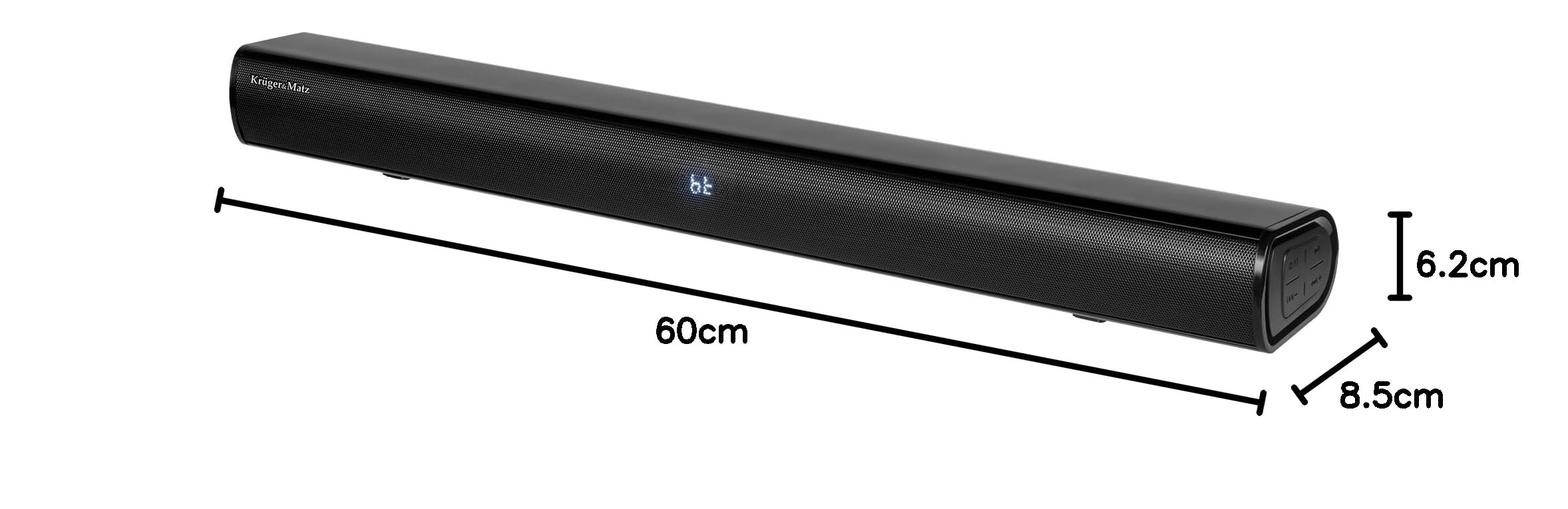 Kruger&Matz Soundbar Aktywny Planet 2.1 Głośniki 2x8 W Bluetooth 5.3 Subwoofer 4” 20 W KM0575