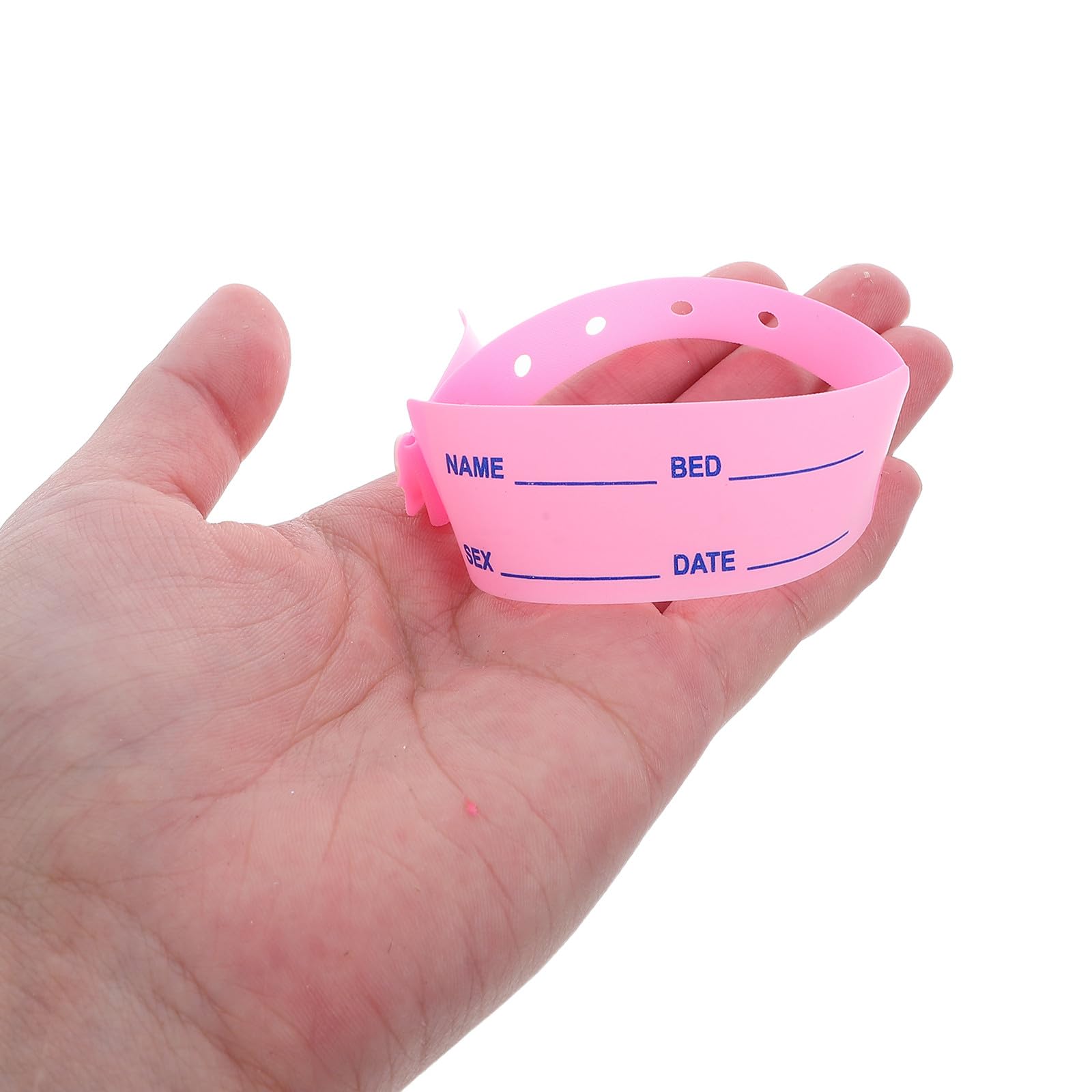 UKCOCO Bracelets D'identification D'hôpital Design Prêt pour Urgence Lot de 100 en Pvc Imperméables pour Patients Âgés et Garçon et Filles pour Admission et Soins