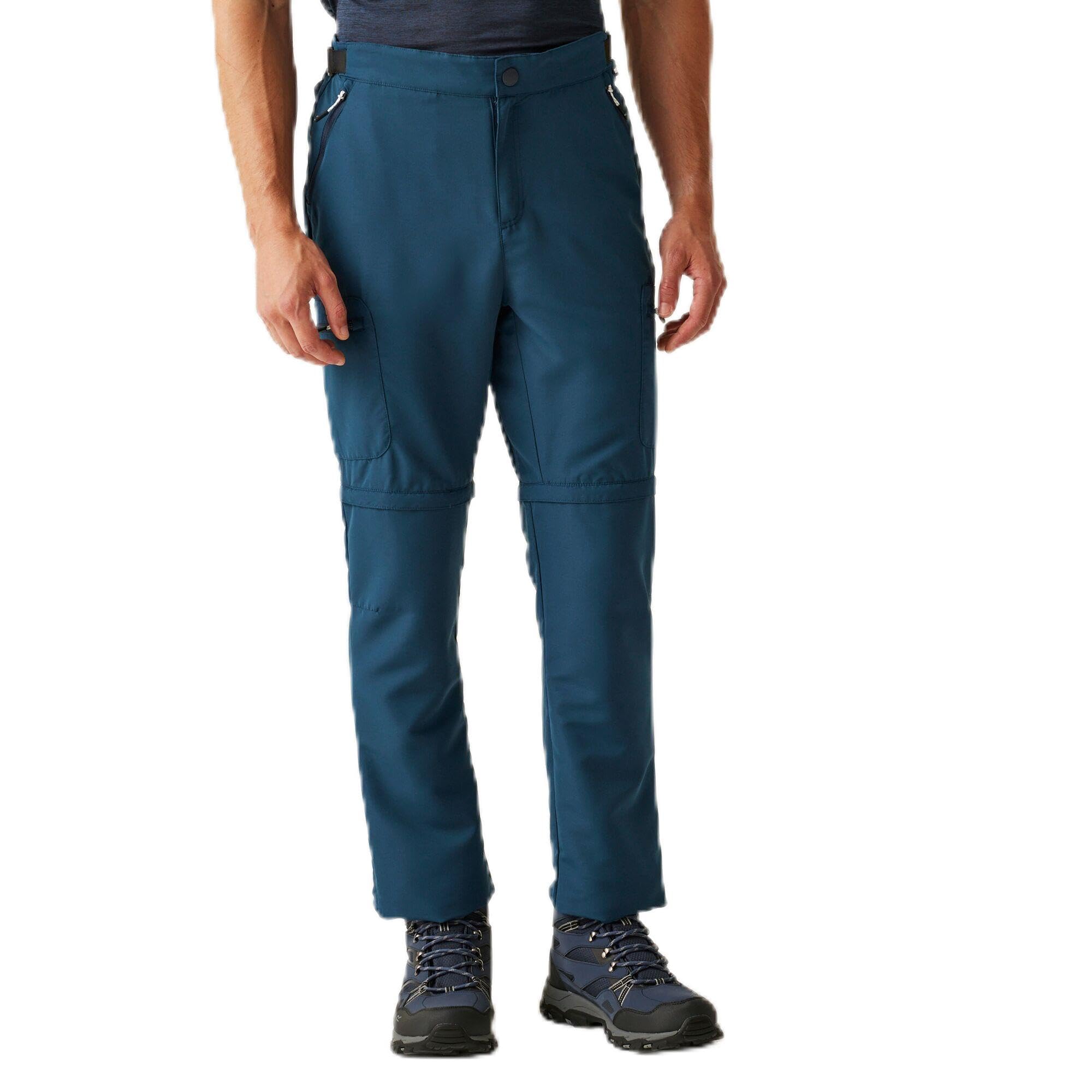 Regatta Men's Moonlight Denim Leesville Zip Off Trousers Iii