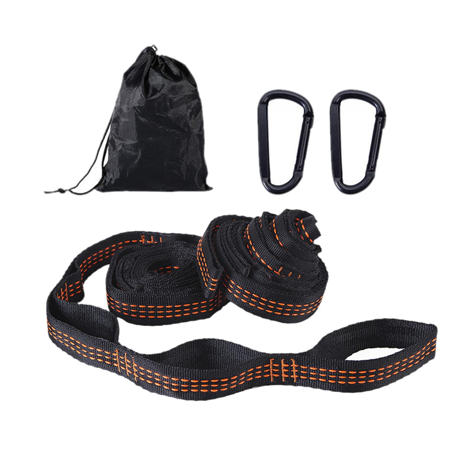 Hammock Tree Straps, 20 Loops&20ft Long Combined, 2000 LBS Heavy Duty Orange Home & Garden | Yard, Garden & Outdoor Living | Patio & Garden Furniture | Hammocks-image-9