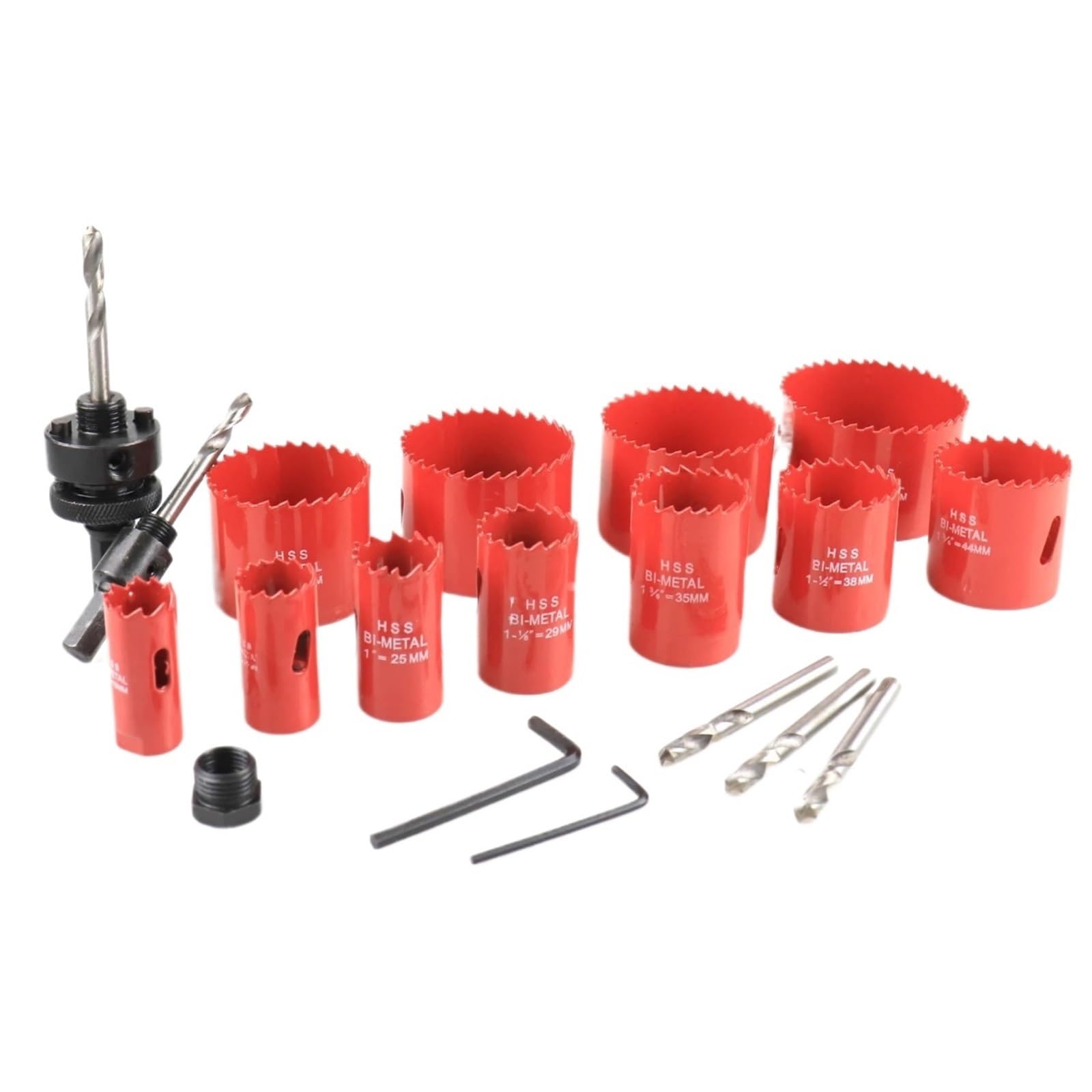 Kit Di 19 Seghe A Tazza Da 19-68 Mm M42, Punte For Seghe A Tazza Bimetalliche, Set For Forare Il Legno, Trapano Su Tubi, Regali For Papà